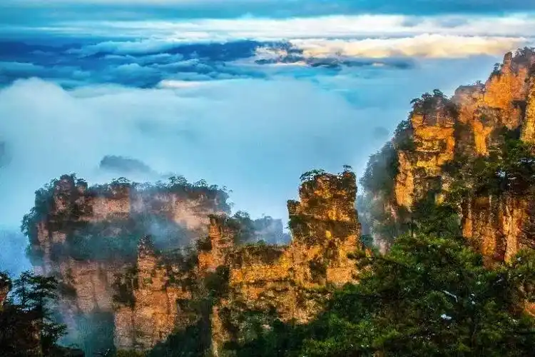 张家界杨家界风景区-vr全景城市