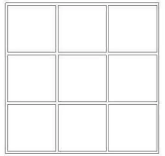 同学们,你能在下面的九宫格中填出符合规则的数字吗?