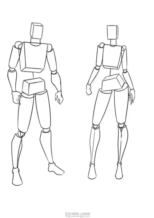 人体比例动态体积—人物结构比例深入训练提升