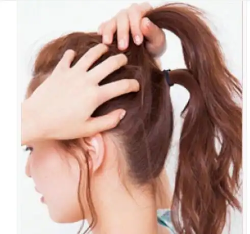 凌乱高马尾怎么扎好看图解_造型方法_西子美发网