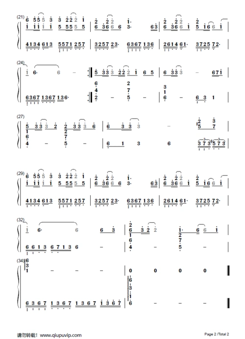 请笃信一个梦(简谱)