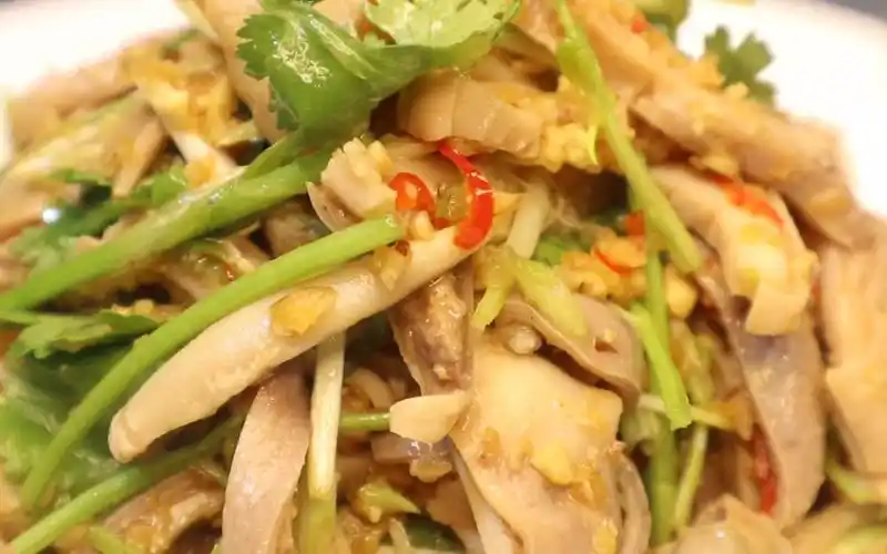 分享一道家常做法沙姜拌猪肚爽脆惹味制作简单一学就会