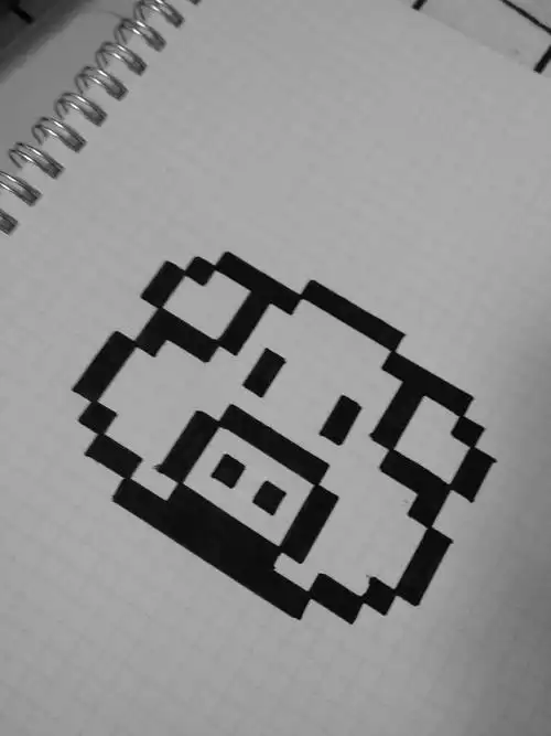 黑白系列,晚好#像素画# 184        赞                   评论