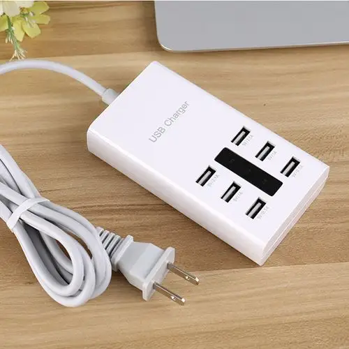 多孔多功能6口usb充电器多口智能快充插头手机手机充电器