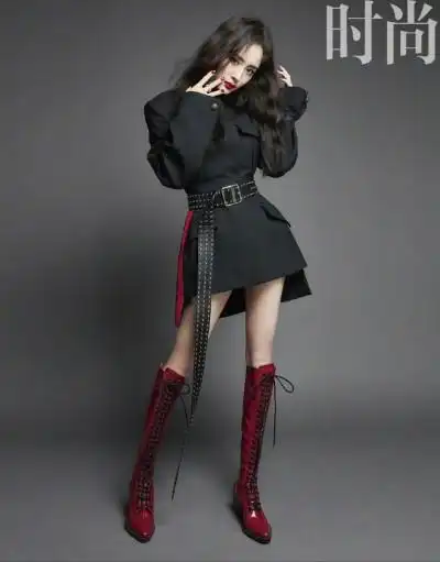 2018杨幂美图写真高清无水印壁纸 时尚穿搭摄影 杂志封面 时尚芭莎