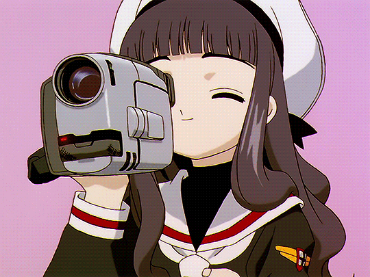 动漫美少女可爱拍照gif动图