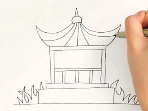 亭子简笔画