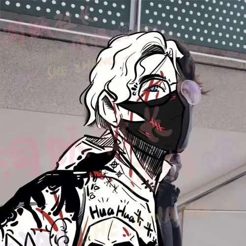 半脸暗黑头像情头男生头像女生头像