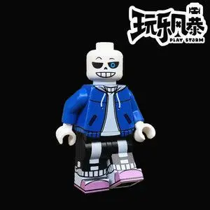 【玩乐风暴】lego 乐高 第三方定制人仔 馒头精 骷髅 sans 帽衫