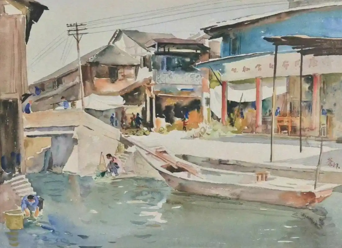 吴冠中水彩画欣赏