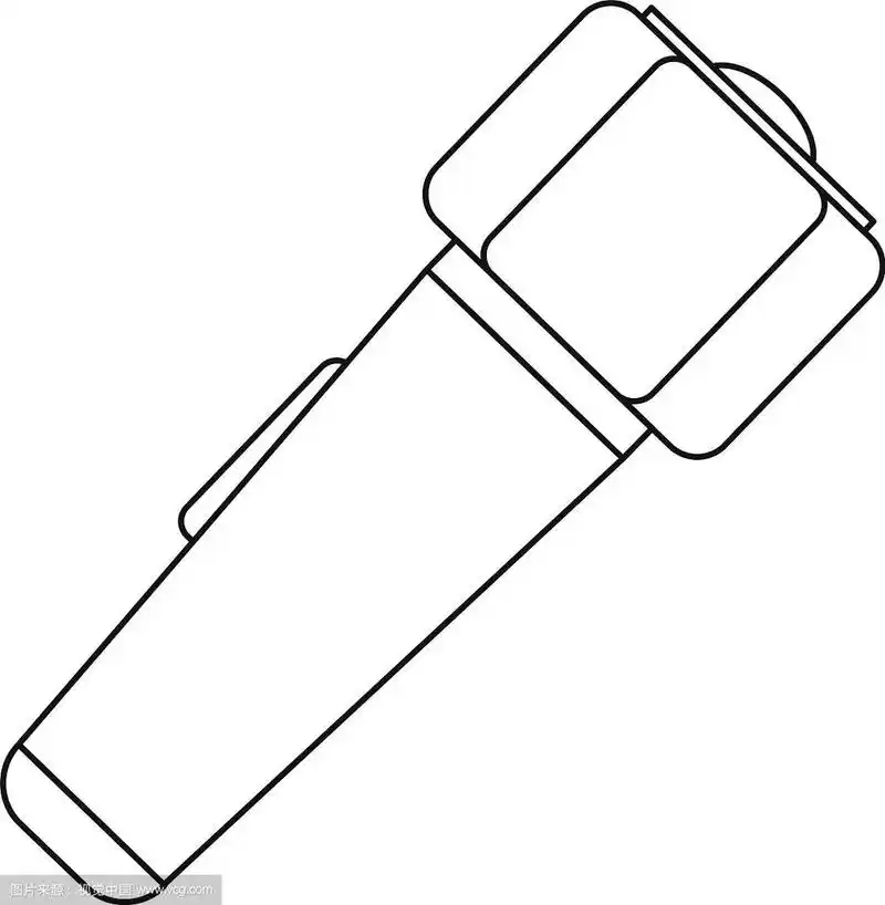 手电图标轮廓风格