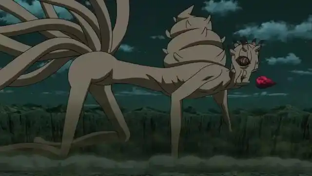 火影忍者,鲛肌能把十尾的尾兽玉吃掉吗?