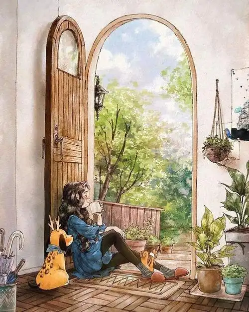 韩国插画家一个人生活的乐趣唯美又惬意让人向往