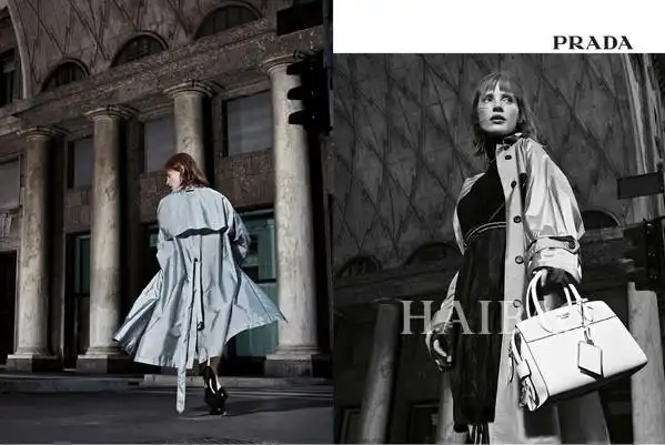《星际穿越》jessica chastain演绎普拉达2017早春女装系列大片