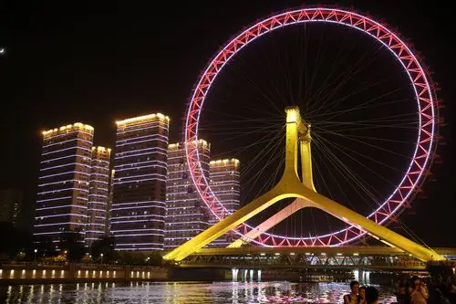 海河两岸夜景美如画——天津之眼!