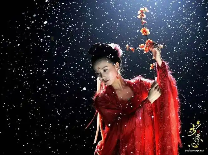 想起刘诗诗《步步惊心》在雪中的一段红梅舞,至今让人印象深刻