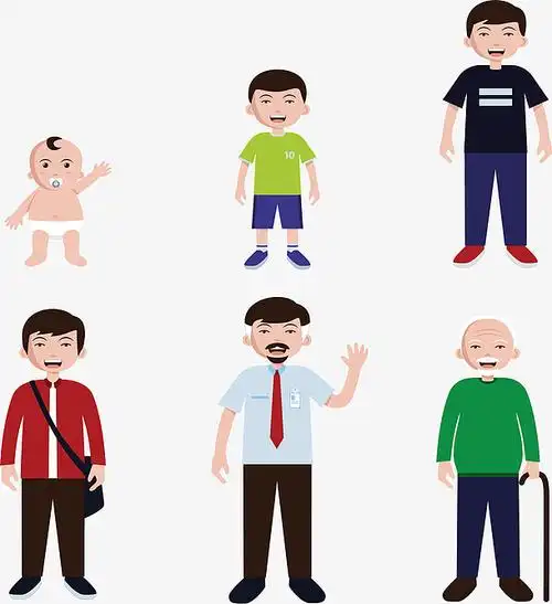 不同年龄阶段的男人