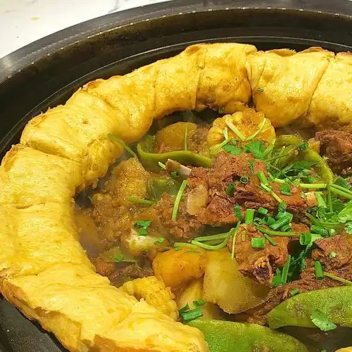 西安美食葳薇家小锅烀饼