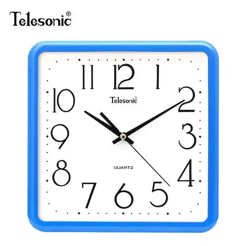 时尚方形挂钟简约客厅石英钟方盘创意现代居家卧室书房时钟表