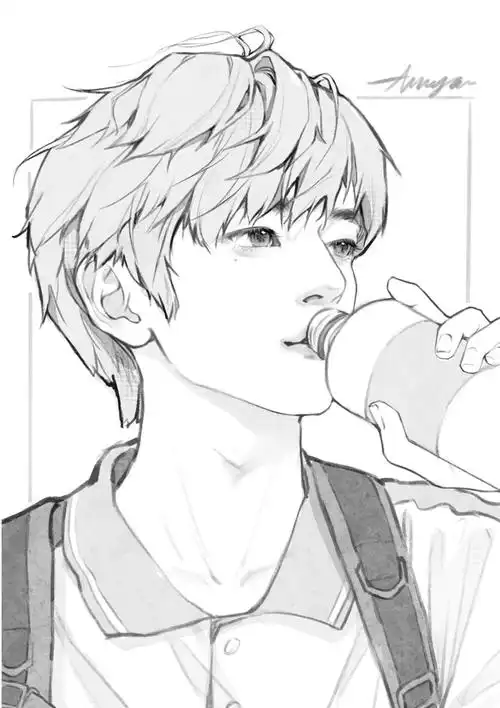 男生头像线稿练习✔️