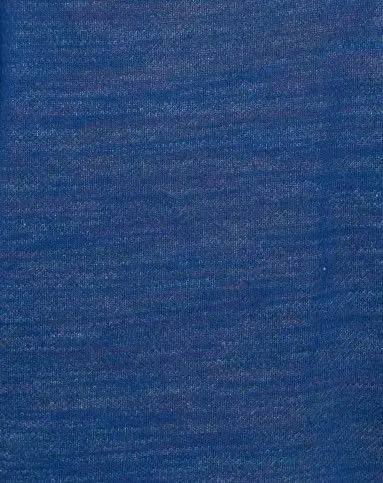 深蓝色优雅纯色风深圆领领长袖简约针织衫