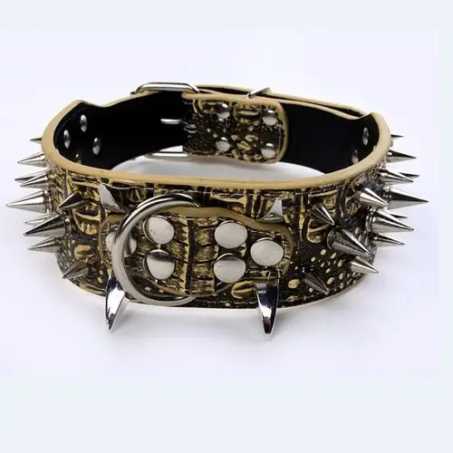 尖刺项圈狗狗大中型犬霸霸气铆钉宠物狼牙尖钉项圈