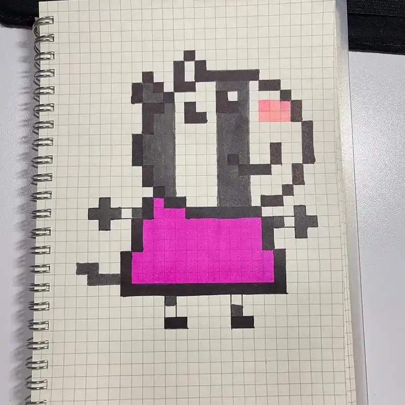手绘 #临摹 #像素画 - 抖音