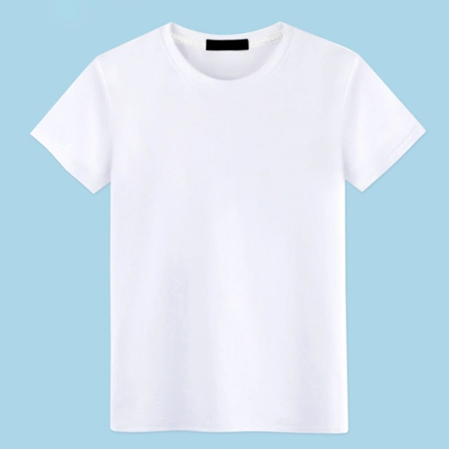 全白单色短袖t恤男装纯棉夏天圆领打底衫纯白半袖宽松黑丅上衣服