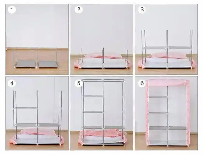 简易衣柜安装方法分享 一图了解步骤