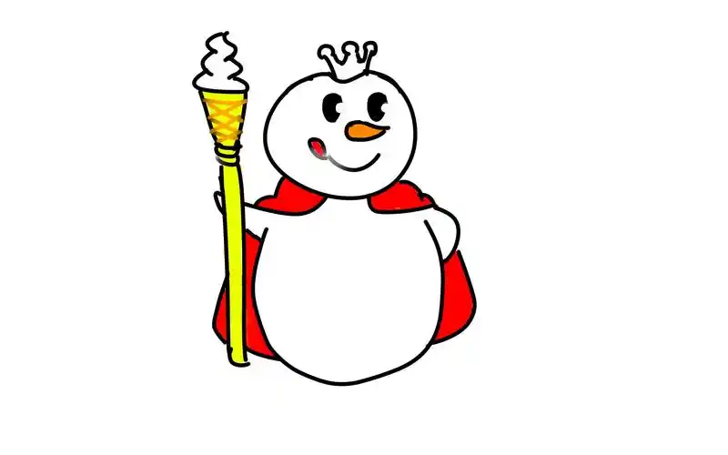 不会画画的人如何画出蜜雪冰城