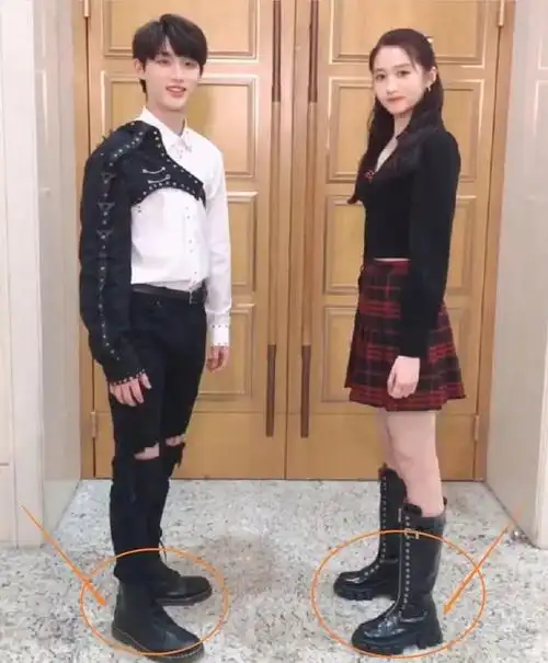 当180丁程鑫遇上172关晓彤两人站一起身高差距认真的