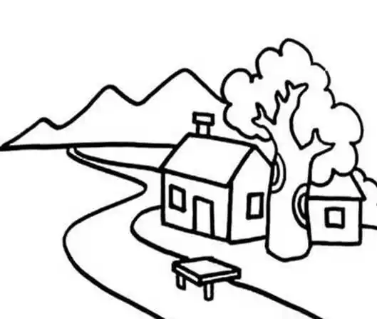 风景简笔画图片大全 风景简笔画图片大全大自然简单