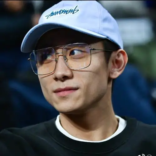 张一山同款双梁金属框防蓝光防辐射镜片可配近视大框方形男框眼镜