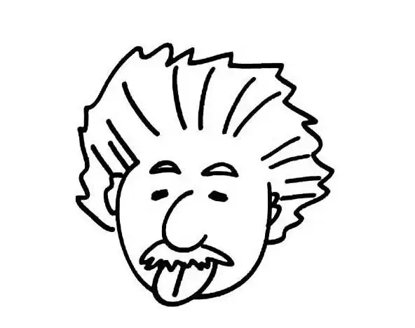 爱因斯坦q版人物简笔