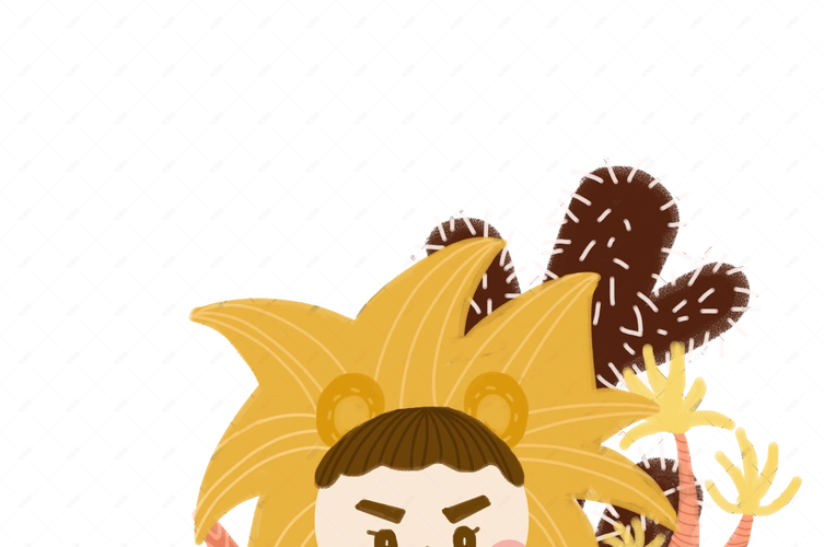 手绘十二星座狮子座下载