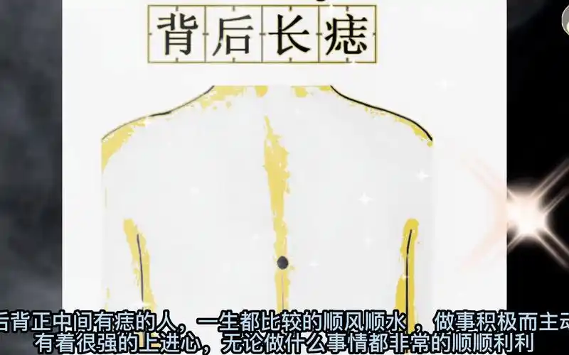 观相识人"后背正中间有痣"!