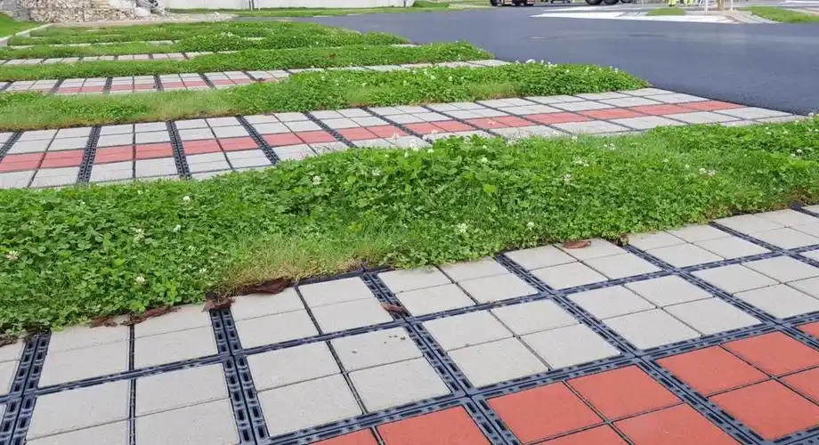 现代城市重要的交通设施之一是地面停车场,透水铺装在一定的程度上