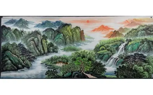 小八尺山水_其他_山水_国画_装饰作品_藏画网_中国书画交易网_画廊和