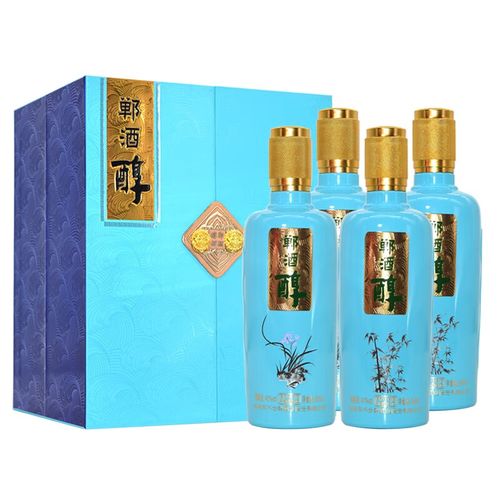 永不分梨酒 郸酒醇 松竹梅兰 40度浓香型白酒 整箱4瓶装 纯粮固态礼品