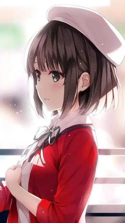 qq小女孩卡通图片