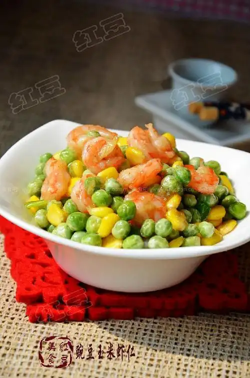 豌豆玉米虾仁 (春季儿童护眼养肝滋补家常菜)的做法步骤