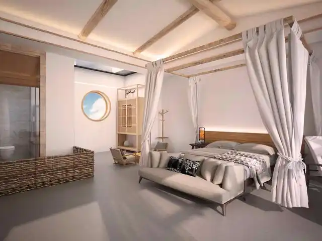 环保简约风格民宿装修设计效果图