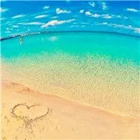 漂亮的沙滩迷人的海边经典风景头像图片