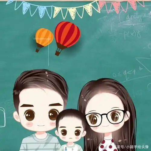 一家三口家庭头像