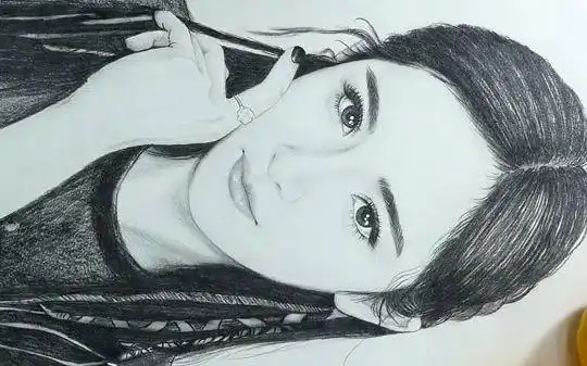 【手稿绘图】杨幂素描
