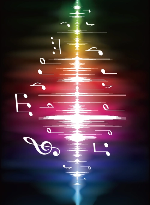 音乐律动散光背景素材