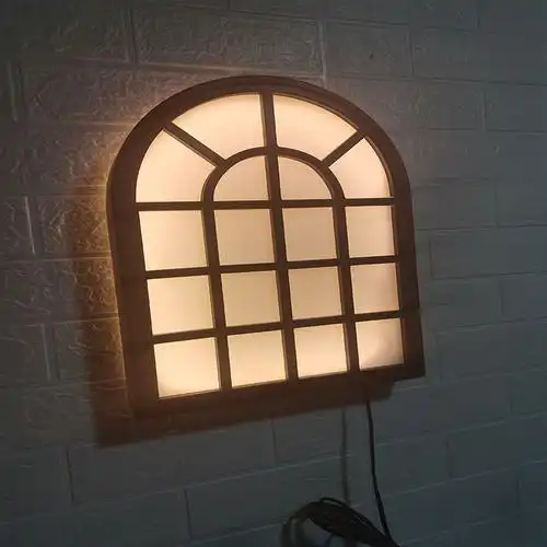 假窗灯箱亚克力装饰壁挂22v电源橱窗窗式过道壁饰