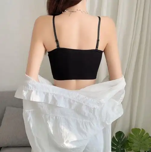 抹胸内衣 无肩带无吊带文胸韩版裹胸美背内衣女学生少女胖mm高中生