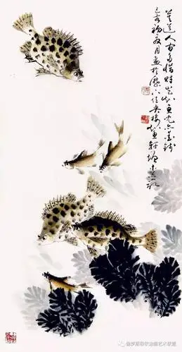 悠然和美 —— 中国画家冯增木画鱼作品欣赏