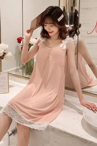 睡衣夏季粉色